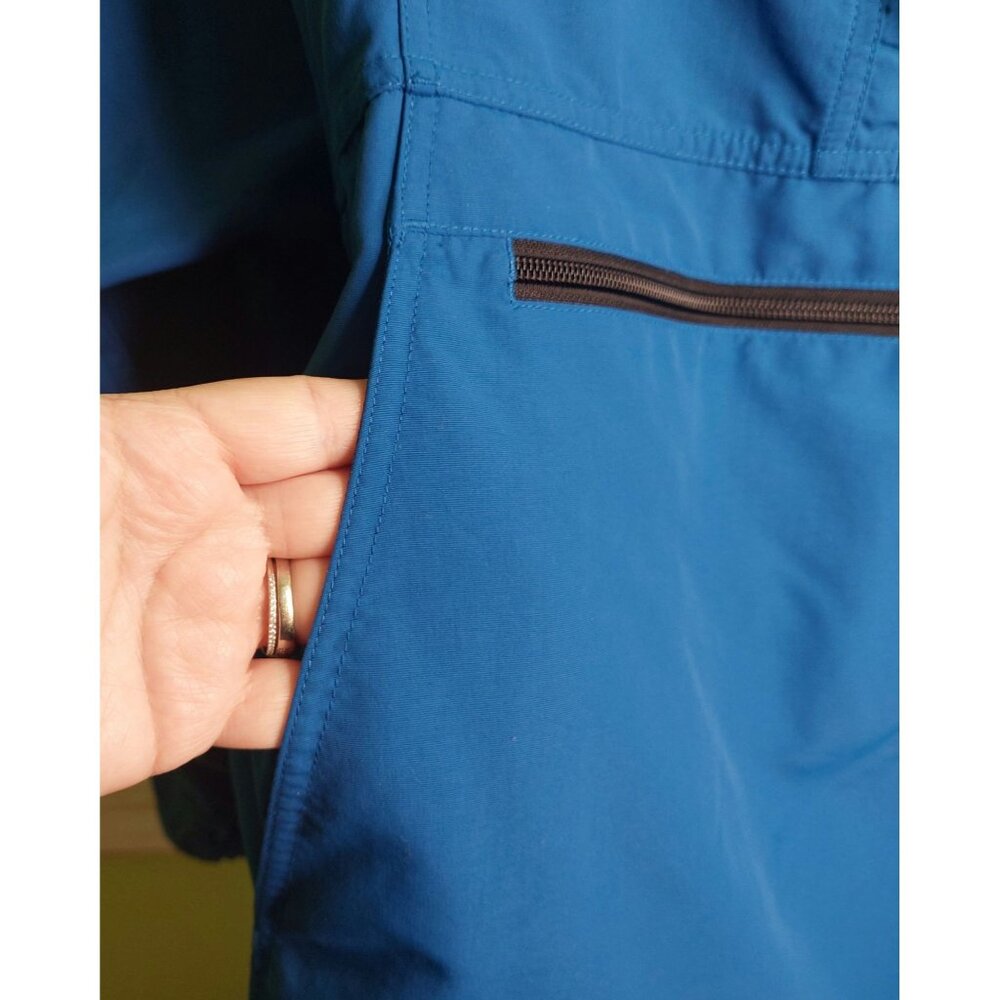 L.L.Bean Men's Blue Nylon Pullover Hoodie Jacket Size Large Kangaroo Pockets - Picture 8 of 10